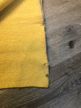 Load image into Gallery viewer, Kingspier Vintage - Vintage Ayer’s 100% wool lap blanket in yellow. Made in Canada
