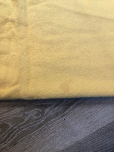 Kingspier Vintage - Vintage Ayer’s 100% wool lap blanket in yellow. Made in Canada
