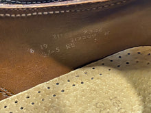 Load image into Gallery viewer, Kingspier Vintage - 1970s Brown Pebbled Leather Plain Toe Derbies - Sizes: 9M 11W 42EURO, Made in England, Genuine Leather Insoles, Leather Soles and Rubber Heels
