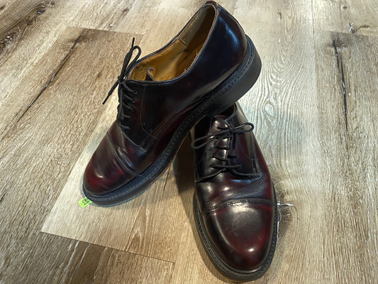 Kingspier Vintage - Dark Red Cap Toe Derbies by Aldo Traditions, Sizes: 9M 11W 42EURO, Made in Italy, Cuoio Altri Materiali, Leather Soles, Rubber Heels