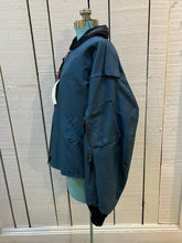 Load image into Gallery viewer, Vintage 1994 RCAF W8473-3ANON/01-PE Blue Bomber Jacket with zipper closure, multiple zip pockets and packaway hood.

Chest 52”
