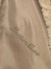 Load image into Gallery viewer, Very Rare Vintage Christian Dior beige shorn beaver shearling jacket with zipper closure, two front pockets and a knit trim.

Shoulder to shoulder - 17”
Shoulder to wrist - 20”
Armpit to armpit - 27”
Front length - 
Hem - 17”

*Flat lay measurements.

This coat is in excellent condition, zipper pull has a bit of damage which is shown in pictures.
