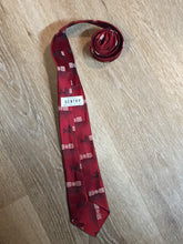 Load image into Gallery viewer, Kingspier Vintage - Gentry tie with red, black and white design. Fibres unknown.

Length: 55”
Width: 3” 

This tie is in excellent condition.
