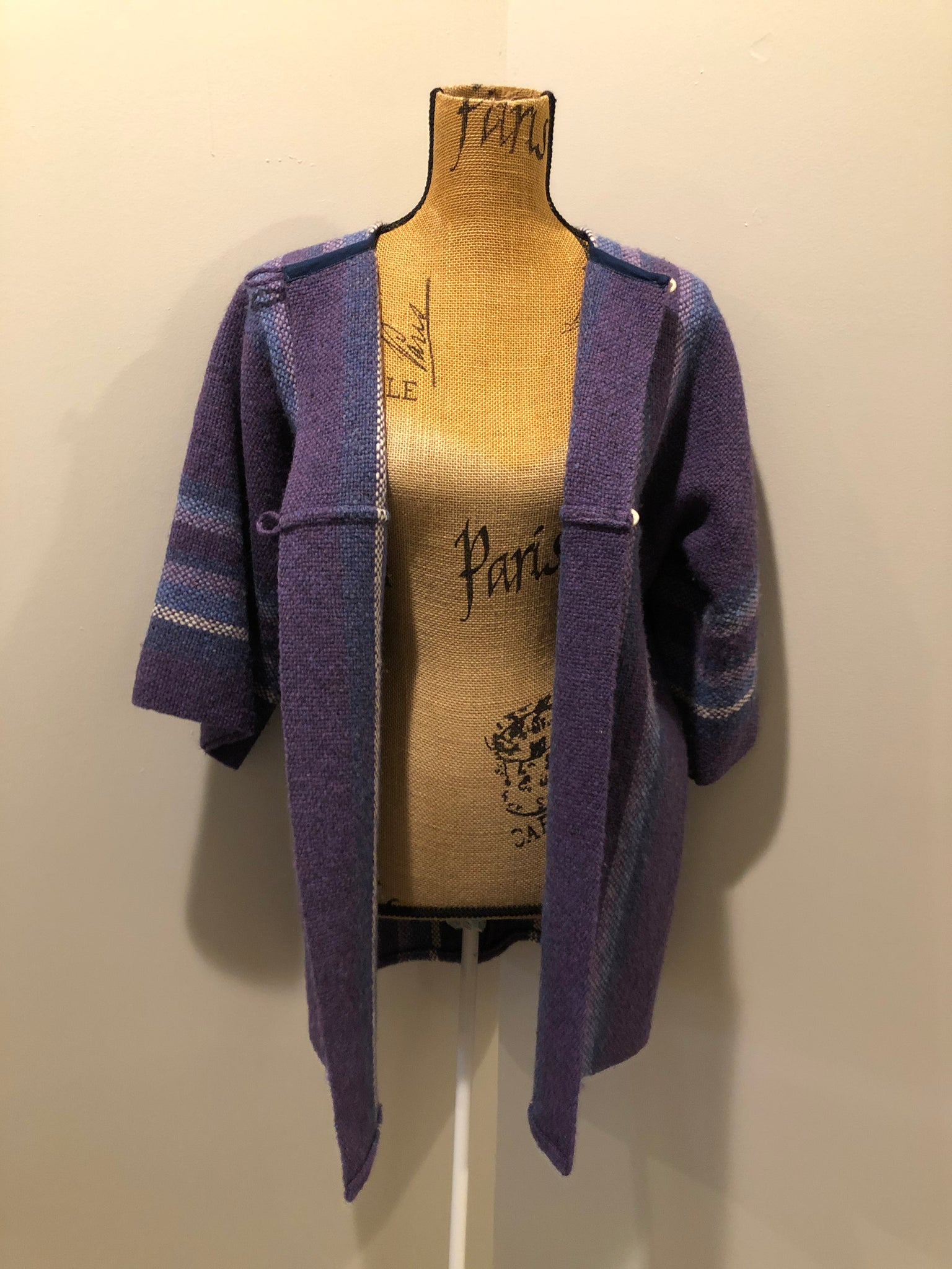 Bogside Weaving Purple Wool Cardigan, Made in Canada – KingsPIER