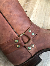 Load image into Gallery viewer, Kingspier Vintage - Double H brown leather motorcycle boots.

Size 8.5 Mens

The uppers and soles are in excellent condition, as new.
