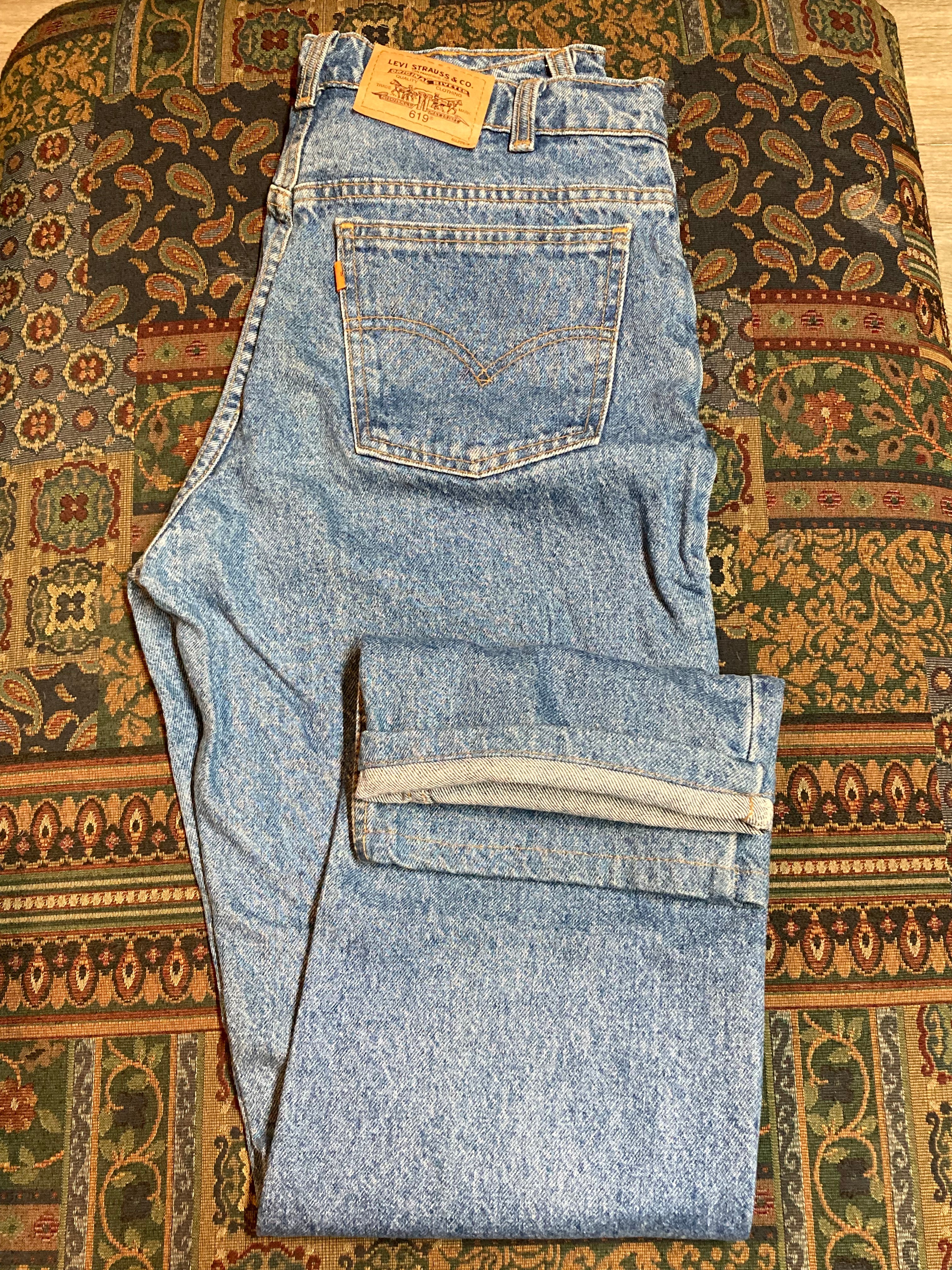 1of1 2024 Vintage Upcycled/Reworked Orange Tab Levi's