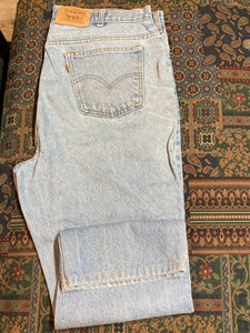 Levi’s Vintage Orange Tab Denim Jeans - 38”x25”, Made in Canada - Kingspier Vintage