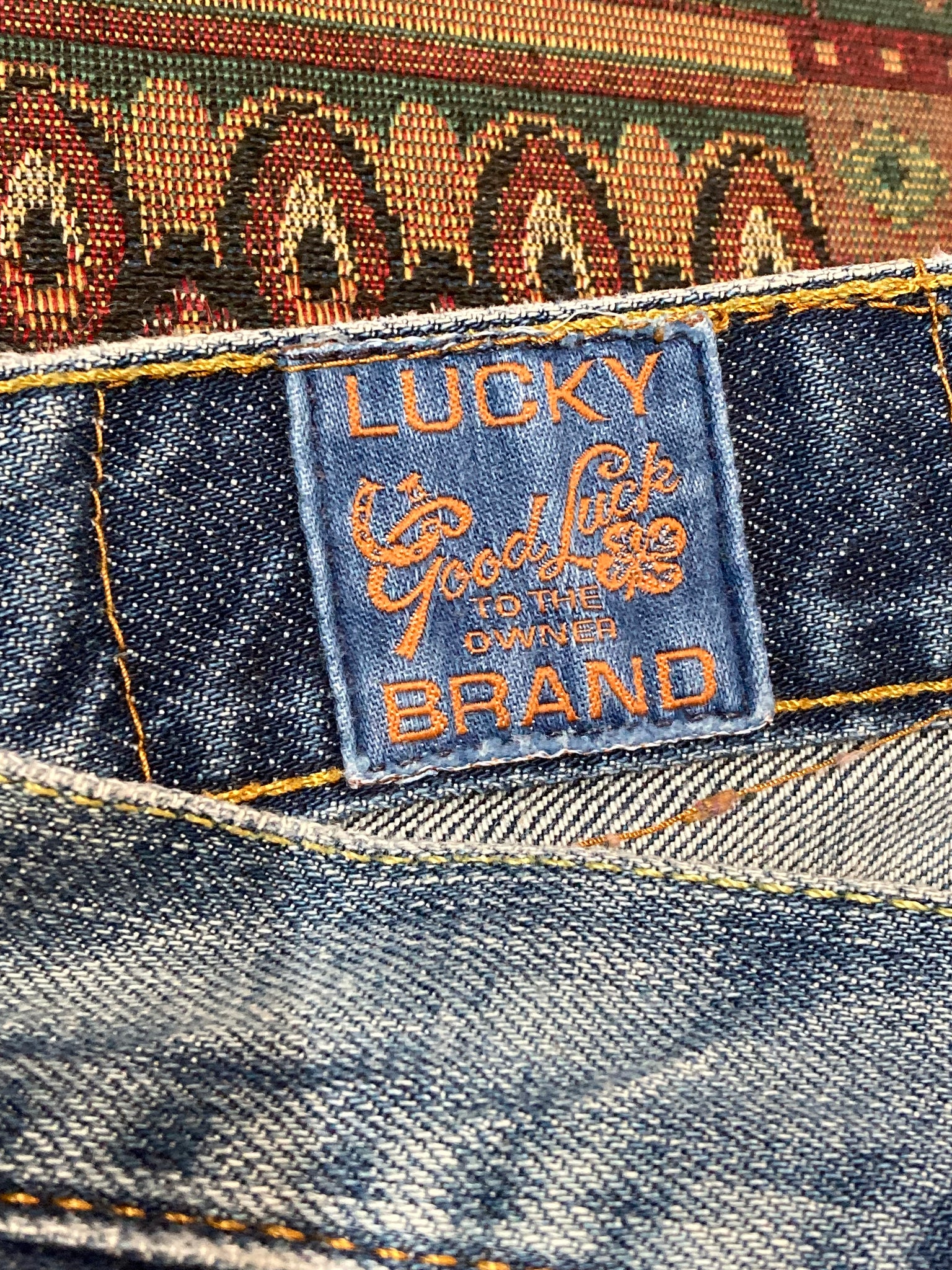 Vintage Lucky Brand Denim Jeans, Slim Bootcut - 35”x31”, Made in