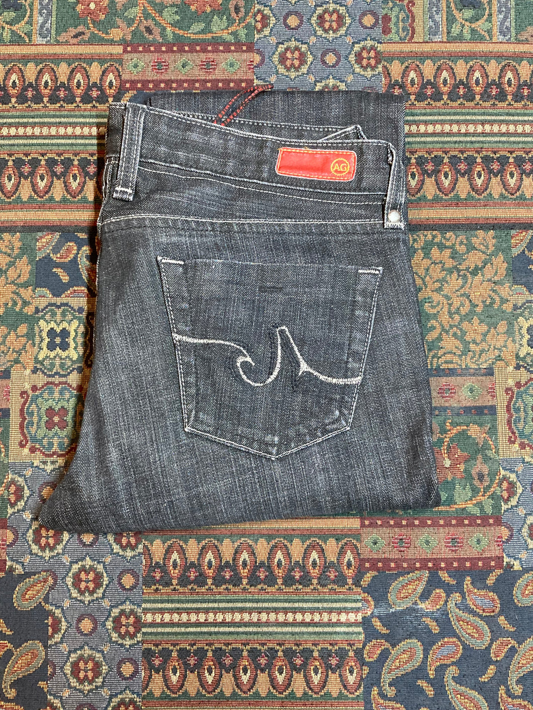 Adriano Goldschmied DORIS Black Denim Jeans - 32”x31.5”, Made in USA - Kingspier Vintage