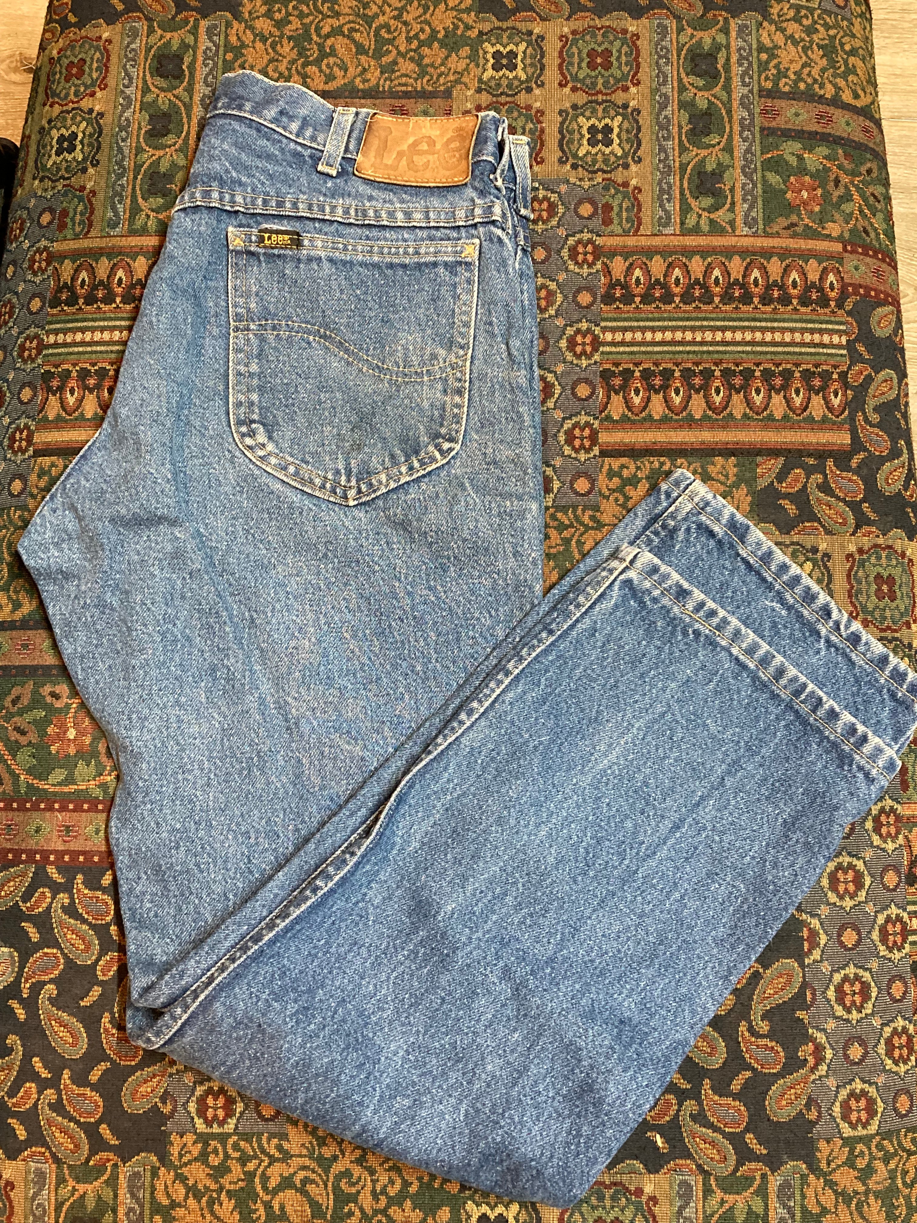 Vintage Lee Denim Jeans 32 x30 Union Made in USA