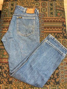 Vintage Lee Denim Jeans - 32”x30” , Union Made in USA - Kingspier Vintage