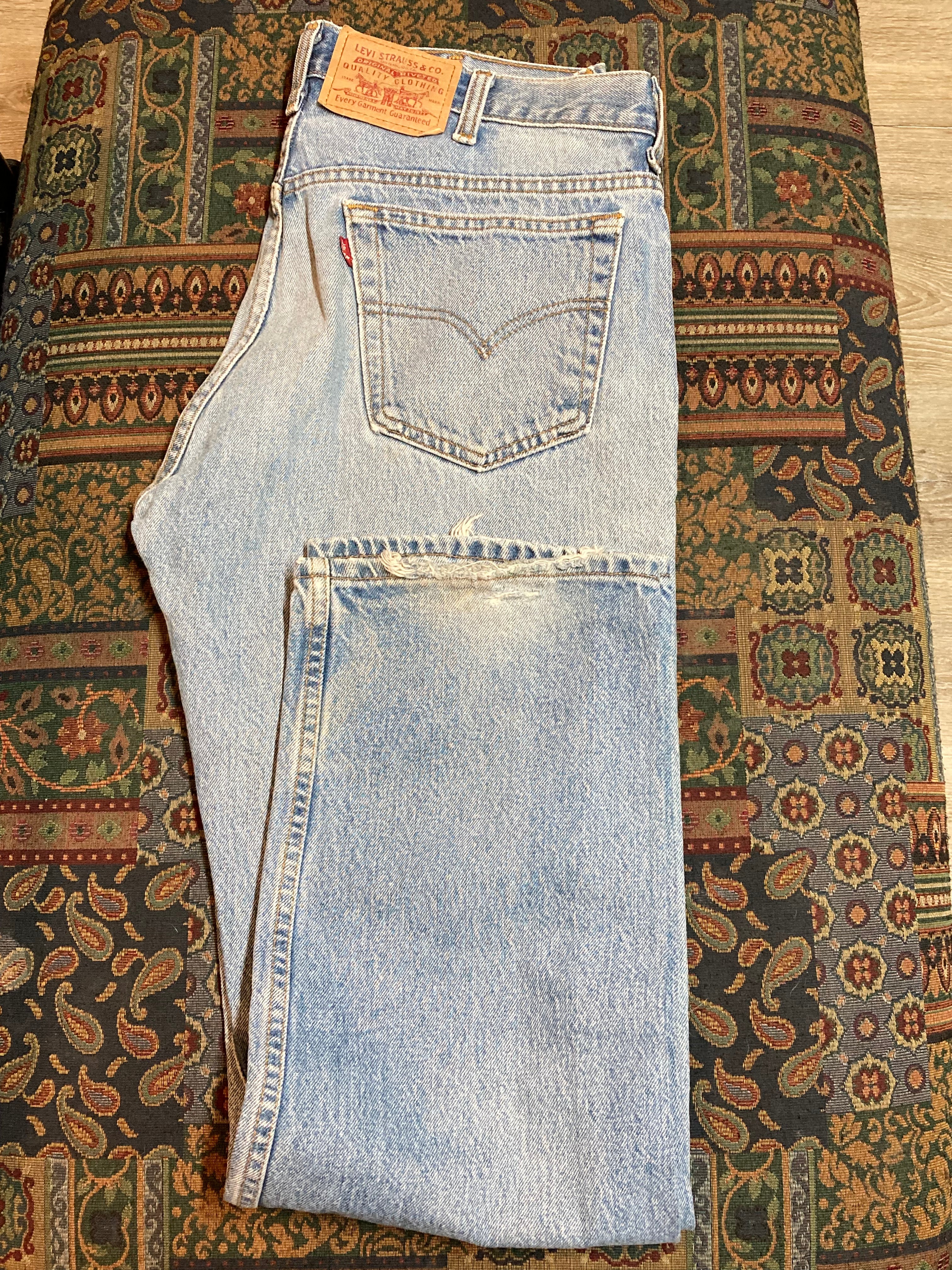 Vintage 1990s Levi's 550 Red Tab Denim Jeans Size 26 good x 31 / Vintage Denim / Streetwear / Jeans / Made In USA / Vintage Levi's