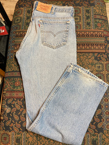 Levi’s 505 Vintage Red Tab Denim Jeans - 34”x34”, Made in Canada - Kingspier Vintage