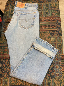 Levi’s 505 Vintage Red Tab Denim Jeans - 34”x31”, Made in Canada - Kingspier Vintage