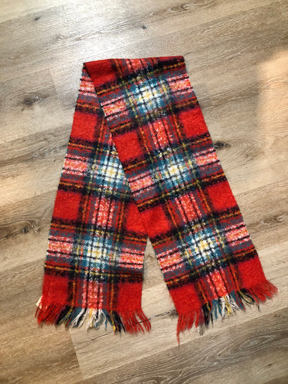 Kingspier Vintage - Simon’s red plaid mohair blend. Made in France.
