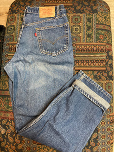 Levi’s 550 Vintage Red Tab Denim Jeans - 34”x31”, Made in El Salvador - Kingspier Vintage