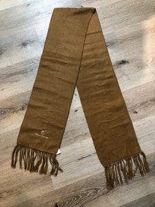 Kingspier Vintage - Alpaca Camargo light brown 100% alpaca wool scarf. Made in Peru.