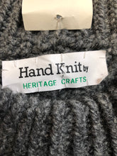Load image into Gallery viewer, Kingspier Vintage - Vintage Heritage Crafts hand-knit grey wool crewneck sweater.

Made in Nova Scotia, Canada.
Size medium.
