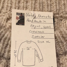Load image into Gallery viewer, Kingspier Vintage - Vintage Namaste hand crafted 100% wool crew neck sweater

Made in Nepal.
Size XL.
