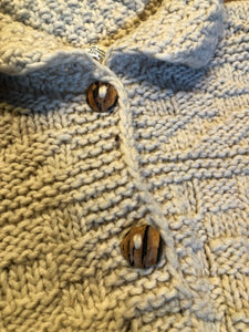 Kingspier Vintage - Vintage 100% wool quarter button pullover sweater featuring wooden buttons.

Made in Ecuador.
Size large.XL.