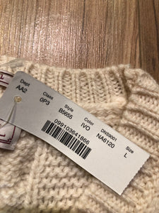 Kingspier Vintage - Wallace and Barnes for J.Crew crewneck sweater in cream colour. 100% Shetland wool.

Size large.