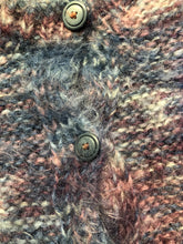 Load image into Gallery viewer, Kingspier Vintage - Vintage hand-knit 100% mohair cardigan with button closures and princess sleeves.

Size small/ medium.
