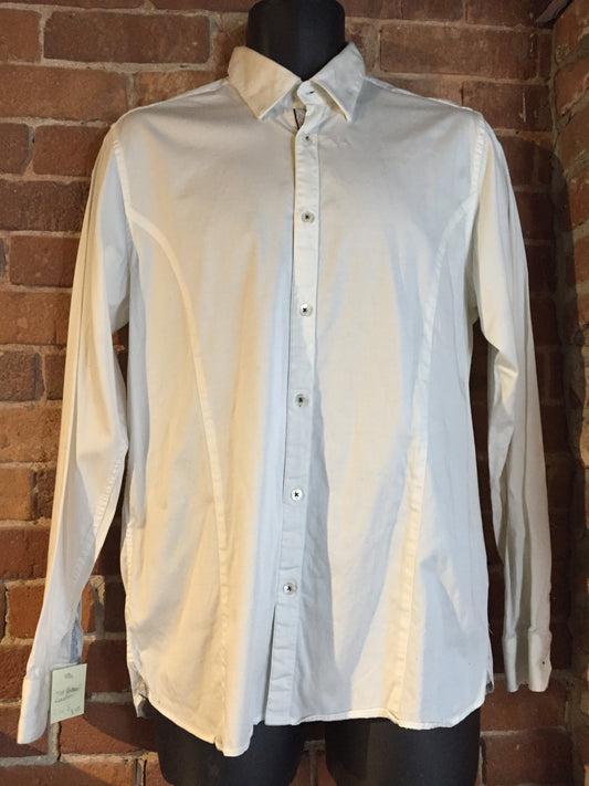 Kingspier Vintage - Ted Baker London white button up shirt. Mens size small.
