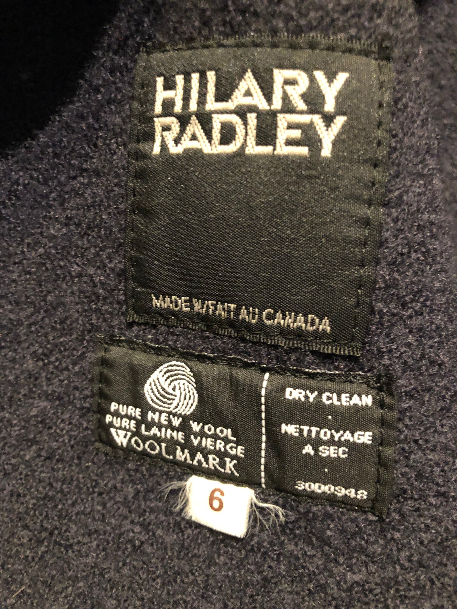 Vintage Hilary Radley Black Trench Coat
