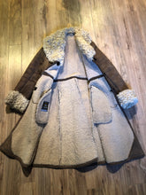 Load image into Gallery viewer, Vintage Antarrex Mongolian lambskin full length shearling coat with button closures and two front pockets.
