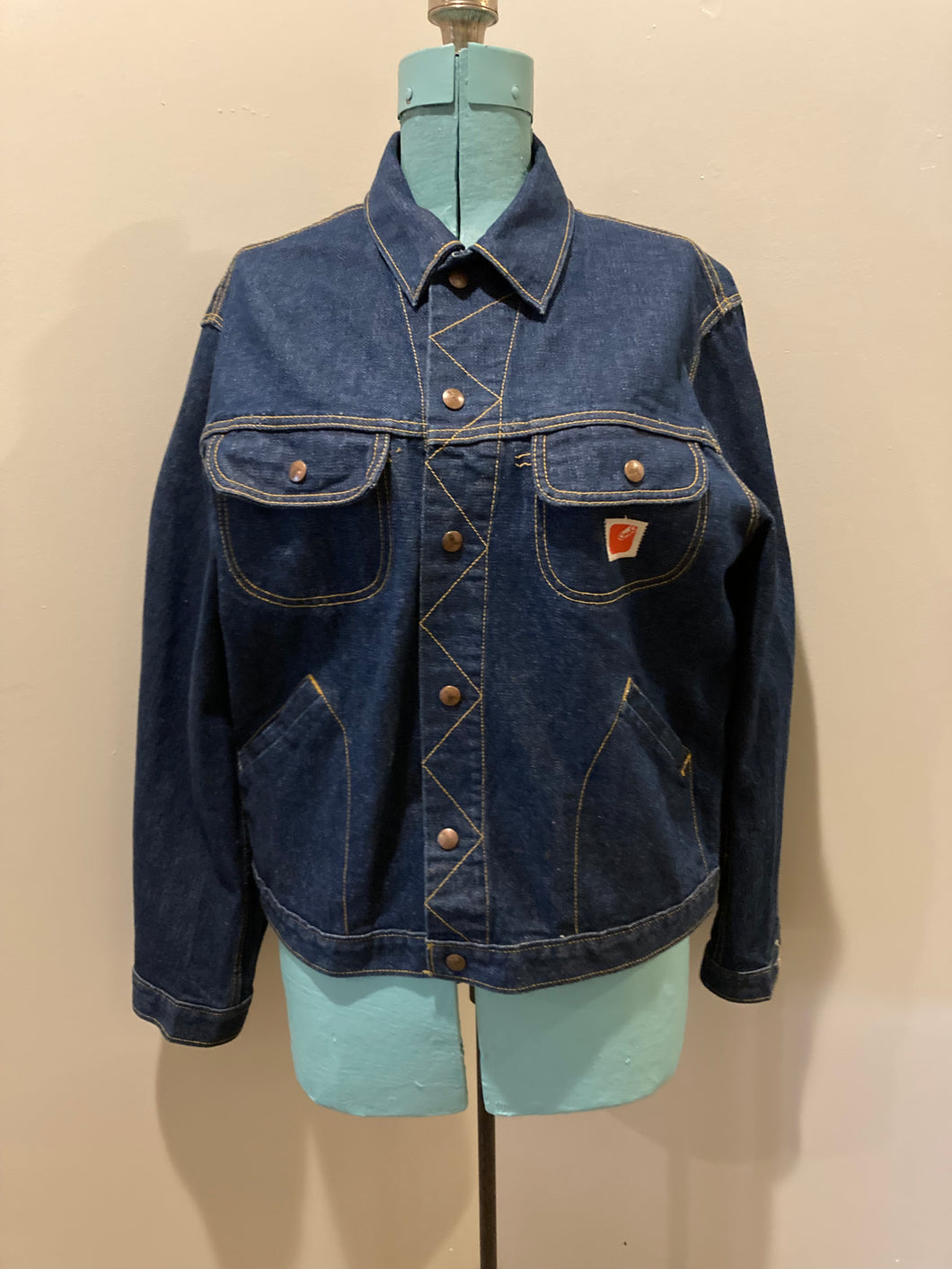 Vintage GWG Dark Wash Denim Jacket, Made in Canada