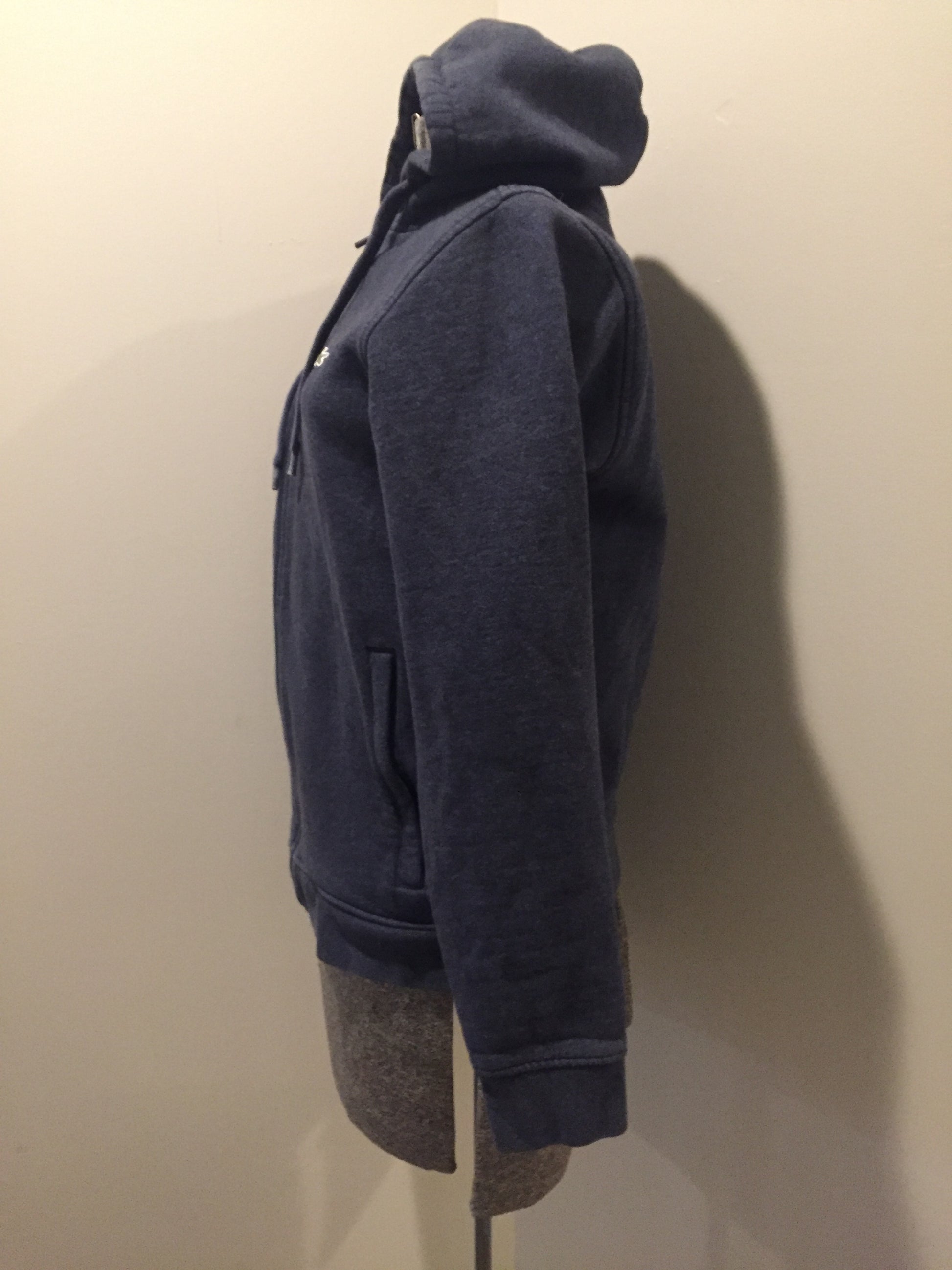 Kingspier Vintage - Lacoste navy cotton blend hoodie. Mens size medium.