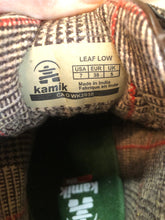 Load image into Gallery viewer, Kingspier Vintage - Kamik Autumn Lo winter boot in chocolate brown with seam-sealed waterproof genuine leather upper and decorative plaid inside collar, fleece lining and rubber sole.

Size 7 womens 

The uppers and soles are in excellent condition. NWOT.
