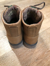 Load image into Gallery viewer, Kingspier Vintage - Kamik Autumn Lo winter boot in brown with seam-sealed waterproof genuine leather upper and decorative plaid inside collar, fleece lining and rubber sole.

Size 7 womens 

The uppers and soles are in excellent condition. NWOT.
