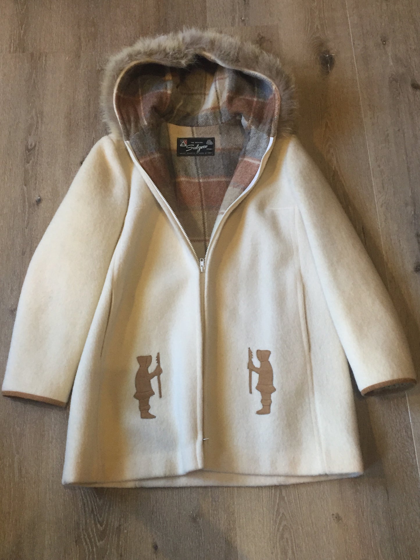 Vintage Beltex Canada Subzero Wool Northern parka with Igloo motif, Made in Canada, SOLD