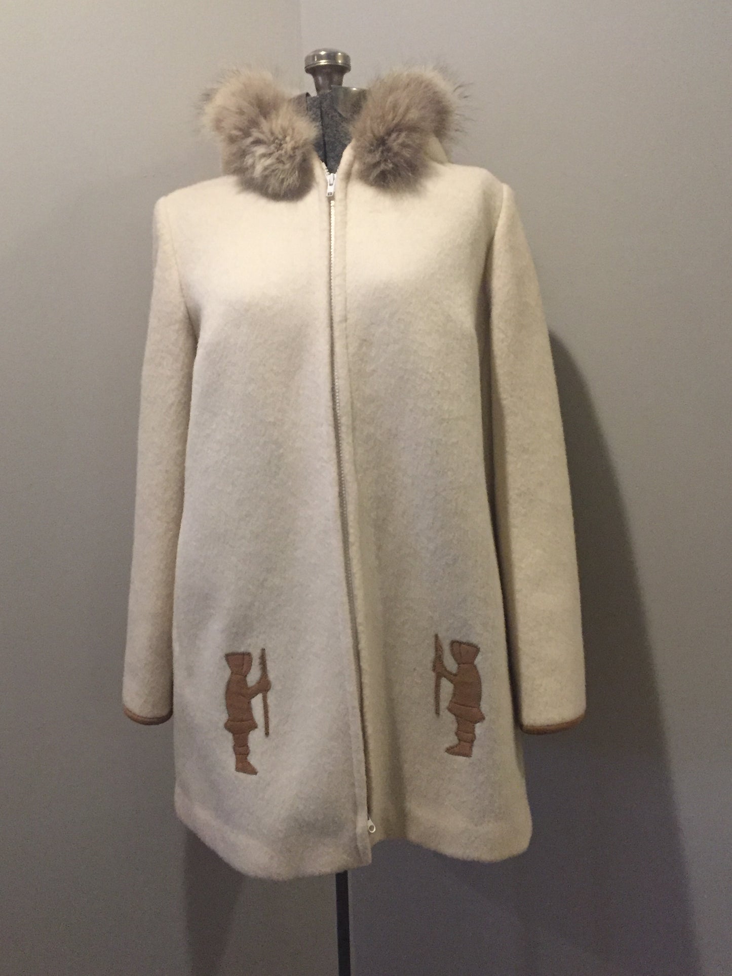 Vintage Beltex Canada Subzero Wool Northern parka with Igloo motif, Made in Canada, SOLD