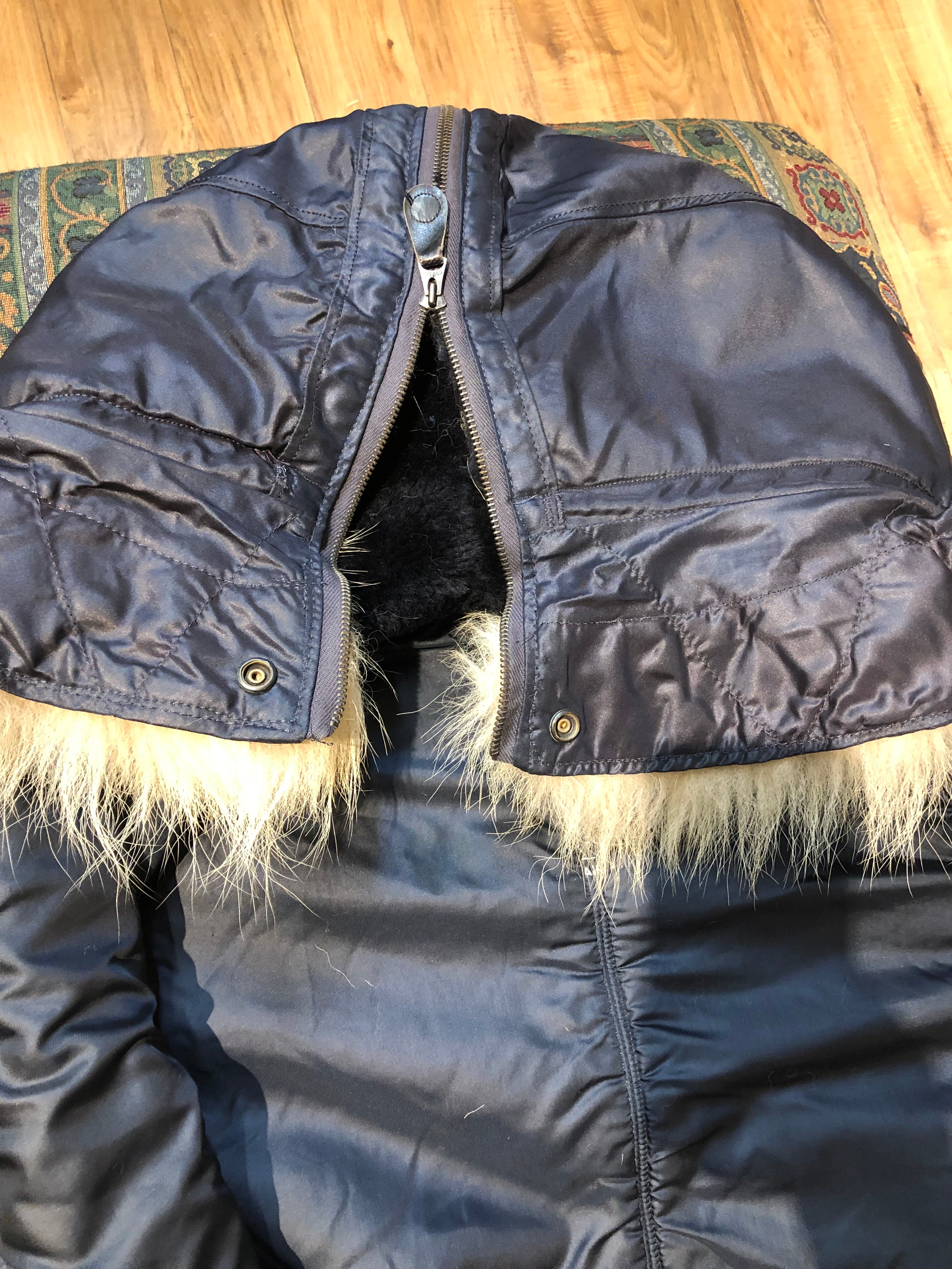 Ultra Rare Vintage 1950's USAF Flight Jacket with Fur Trimmed Hood, N- –  KingsPIER vintage