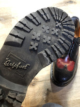Load image into Gallery viewer, Doc Martens vintage black and red brogue style shoe with gripfast soles and steel toe.

Size 11.5 US Mens

*Shoes are in great condition.
