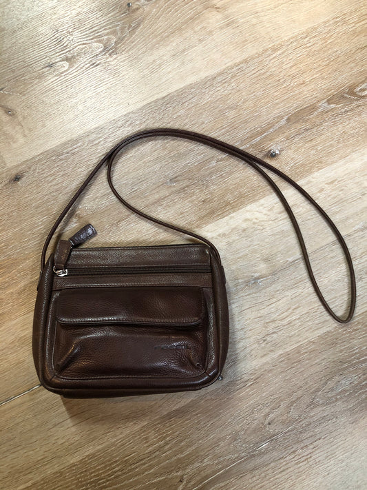 Fossil Brown Leather Crossbody Bag SOLD