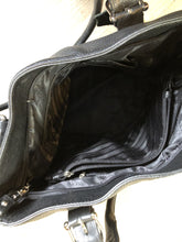 Load image into Gallery viewer, CNKW black leather tote bag
