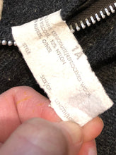 Load image into Gallery viewer, Kingspier Vintage - Vintage 1960’s Codet heavy weight wool pants in charcoal colour with zip fly and front and back pockets.

Made in Canada.
