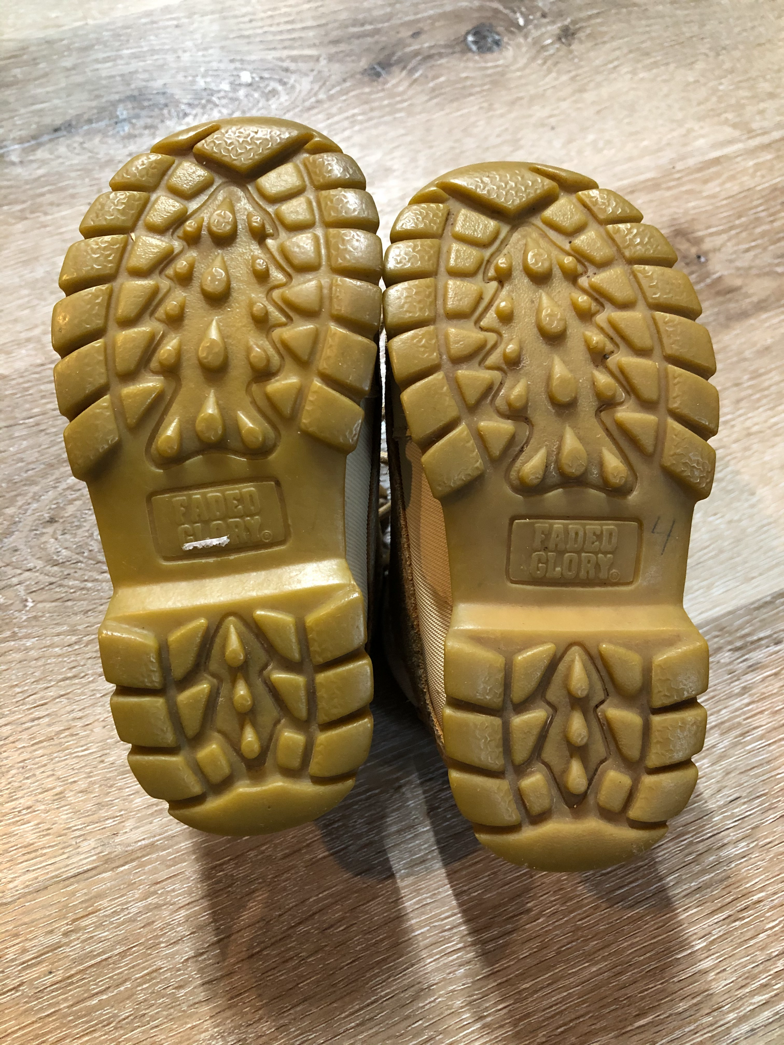 Kids Faded Glory Tan Leather Hiking Boot SOLD KingsPIER vintage