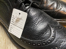 Load image into Gallery viewer, Kingspier Vintage - Black Full Brogue Wingtip Derbies by Hartt - Sizes: 8M 10W 41EURO, Canada’s Quality Shoemakers, Made in Canada, Leather Soles, Biltrite Rubber Heels
