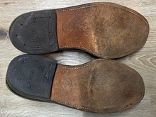 Load image into Gallery viewer, Kingspier Vintage - Black Full Brogue Wingtip Derbies by Hartt - Sizes: 8M 10W 41EURO, Canada’s Quality Shoemakers, Made in Canada, Leather Soles, Biltrite Rubber Heels
