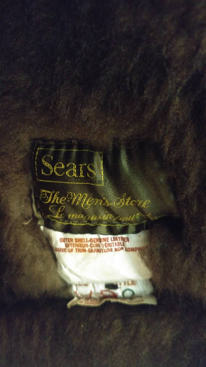 Kingspier Vintage - This robust sheepskin is in remarkable shape. Wool is still as lofty as new. I believe this coat was manufactured in the 60's. Made in Canada.