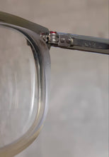 Load image into Gallery viewer, Rare 60&#39;s vintage American Optical translucent faded grey keyhole bridge eyeglasses, SOLD
