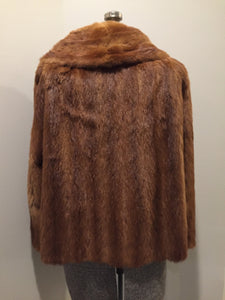Kingspier Vintage - Stunning 1960s mink opera jacket made by the "Mitchell Fur Co." in the Halifax/Moncton area. Jacket is in excellent shape(the armpit lining has been mended). Closes via fur buttons.