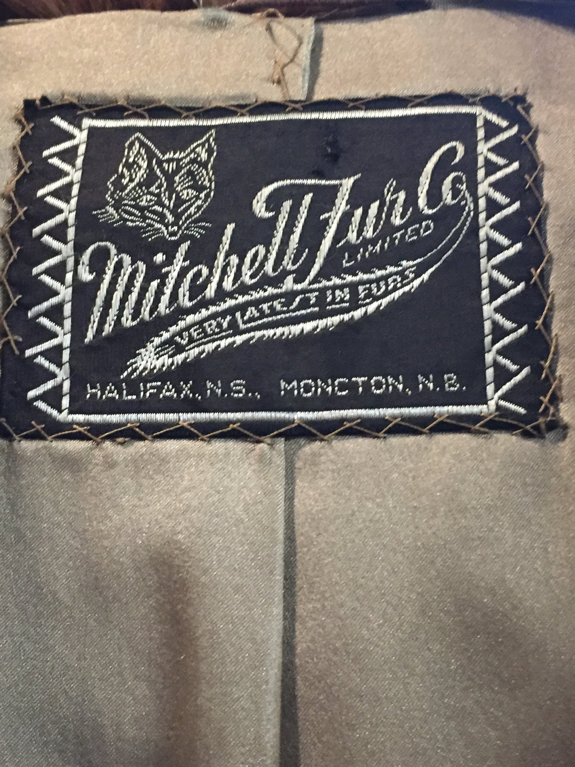 Kingspier Vintage - Stunning 1960s mink opera jacket made by the "Mitchell Fur Co." in the Halifax/Moncton area. Jacket is in excellent shape(the armpit lining has been mended). Closes via fur buttons.