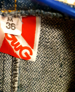 Vintage deadstock GWG Scrubbies jean vest. Made in Canada. 36