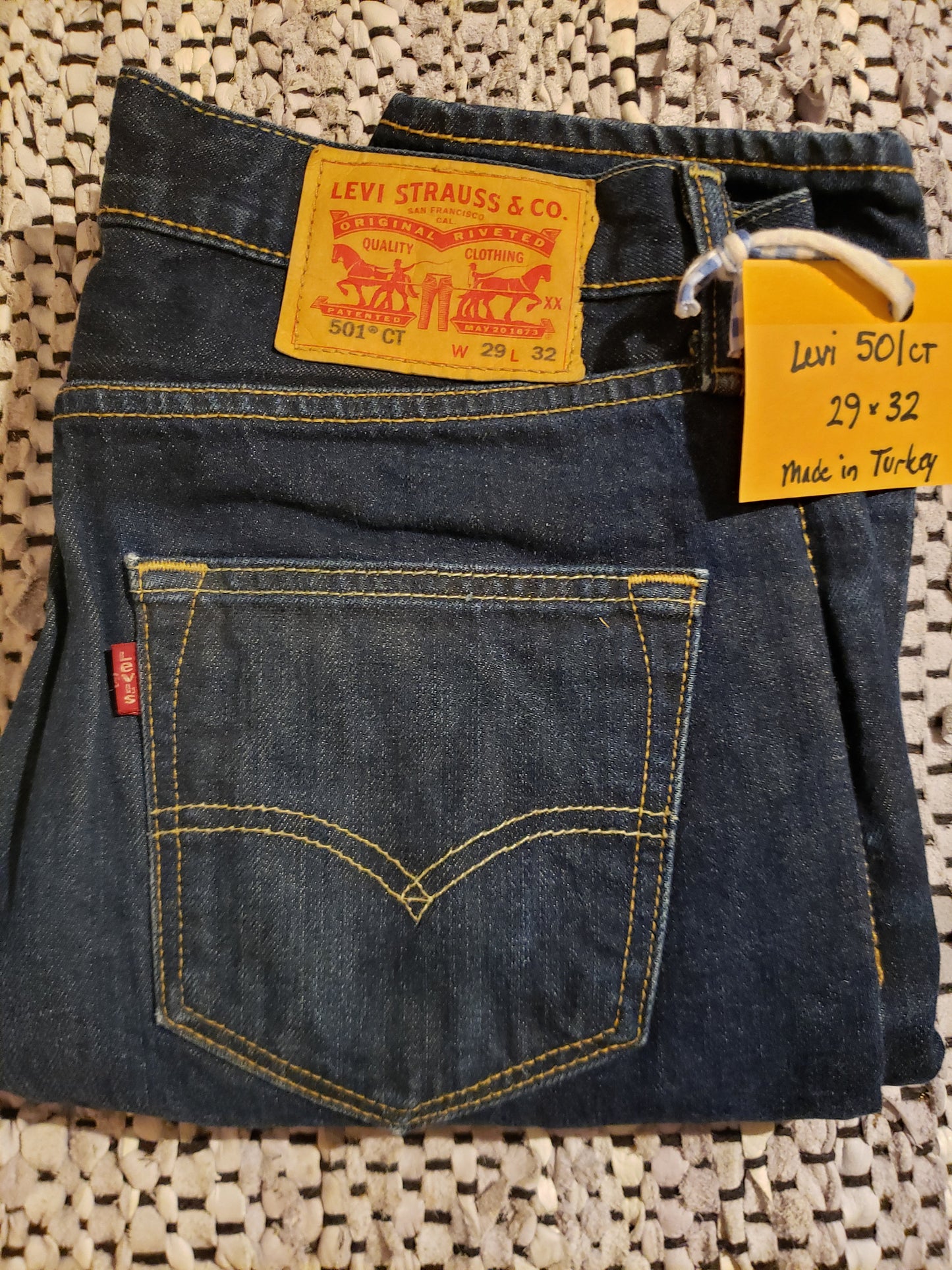 Kingspier Vintage - Women's Levi's 501 CT button fly., 29"x32", skinny fit., Made in Turkey, Excellent condition, Very gently broken in