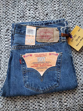 Load image into Gallery viewer, Kingspier Vintage - Classic Levi&#39;s 501 button fly. NWT. 
32&quot;x34&quot; 
Made in Mexico
Excellent condition.
Prewashed &amp; preshrunk.
